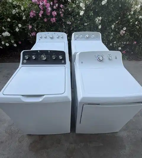 Side-by-side washer and dryer set